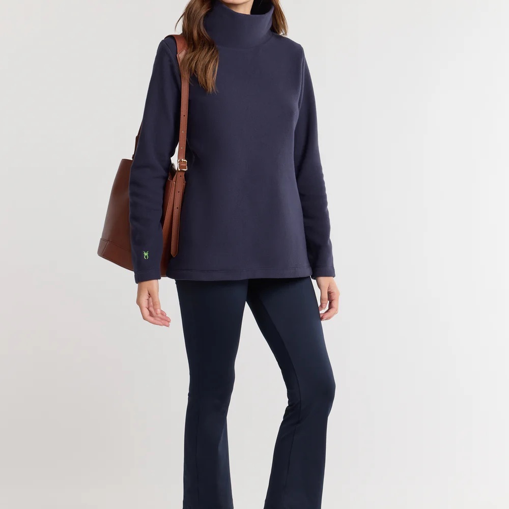 Dudley Stephens Navy Turtleneck